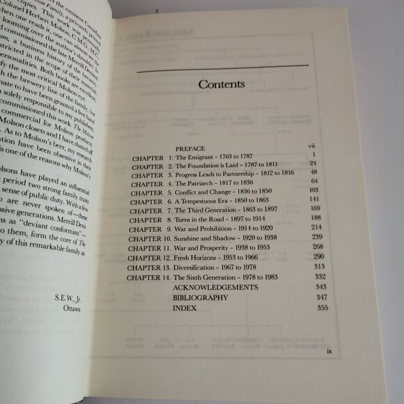 1983 The Molson Saga Book Canadian Family Dynasty Shirley Woods Jr Brewery Beer - Picture 7 of 15